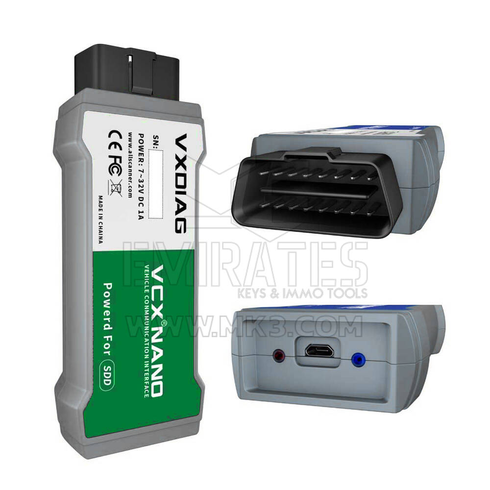 Novo allscanner vcx nano pu100 para land rover/jaguar usb jlr sdd ferramenta de diagnóstico software v164 Chaves dos Emirados