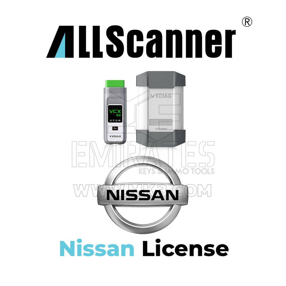 Tutte le licenze Nissan per scanner per lo strumento diagnostico VCX-DoIP / VCX SE
