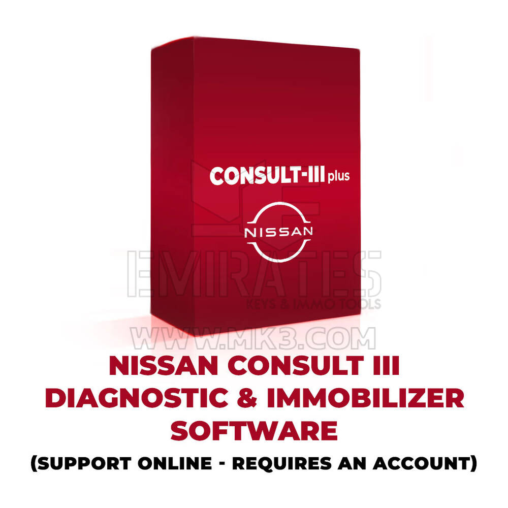 Nissan Consult III mais software de diagnóstico e imobilizador (suporte ONLINE - requer uma conta)