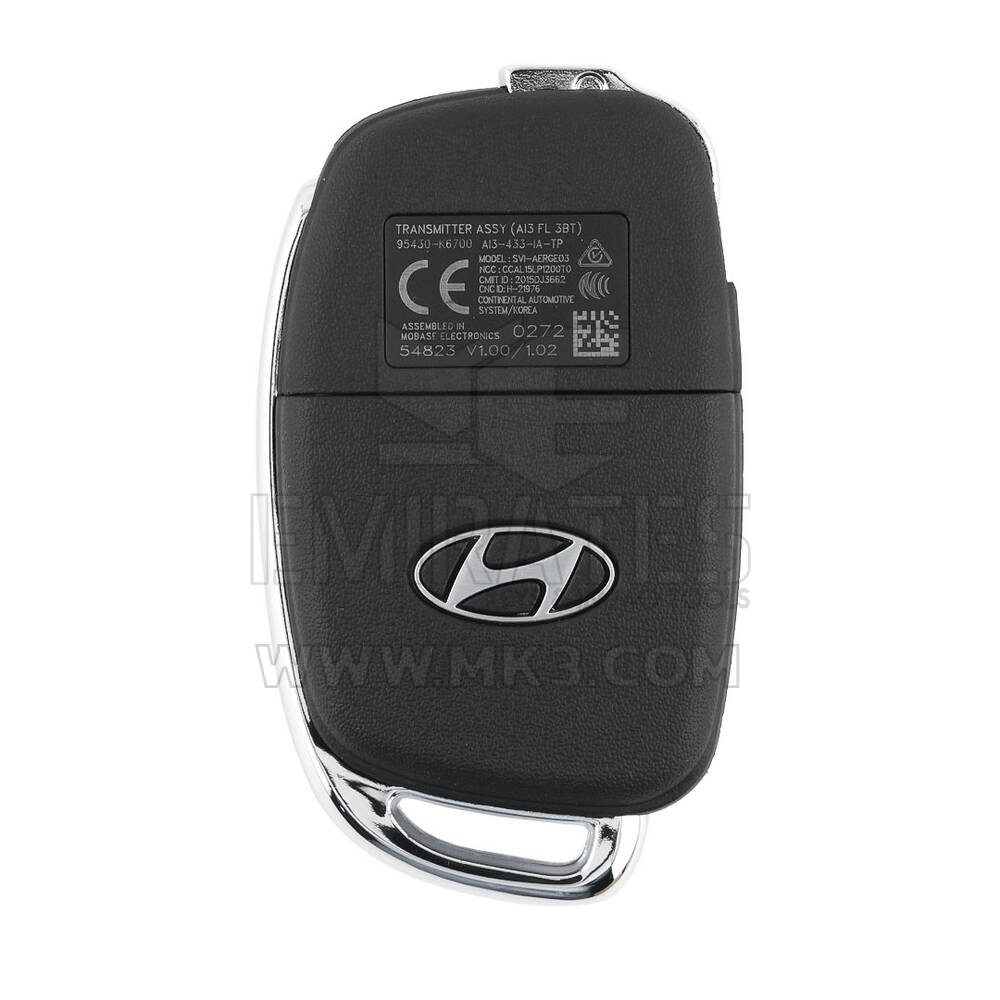 Hyundai Grand I10 Genuine Flip Remote 95430-K6700 | MK3