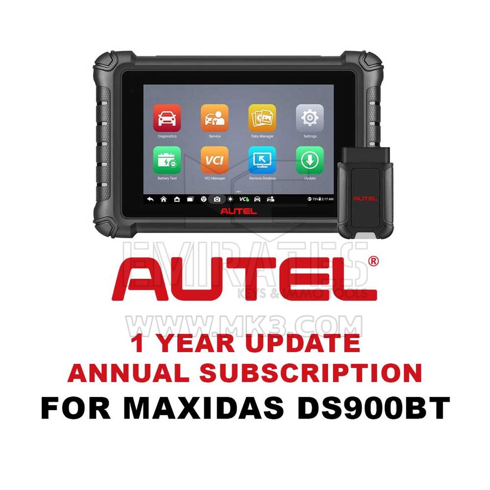 MaxiDAS DS900BT için Autel 1 Yıllık Güncelleme Aboneliği