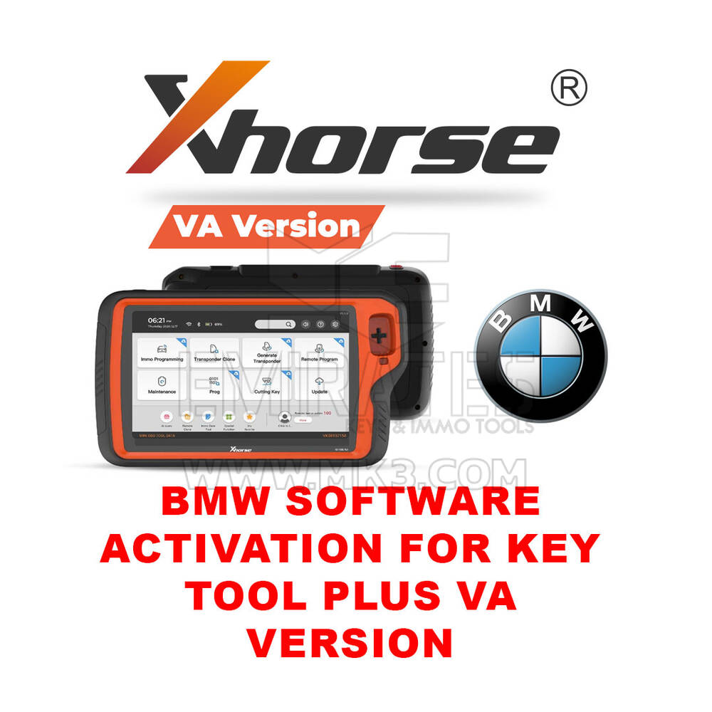 Xhorse - Key Tool Plus VA Sürümü için BMW Yazılım Aktivasyonu