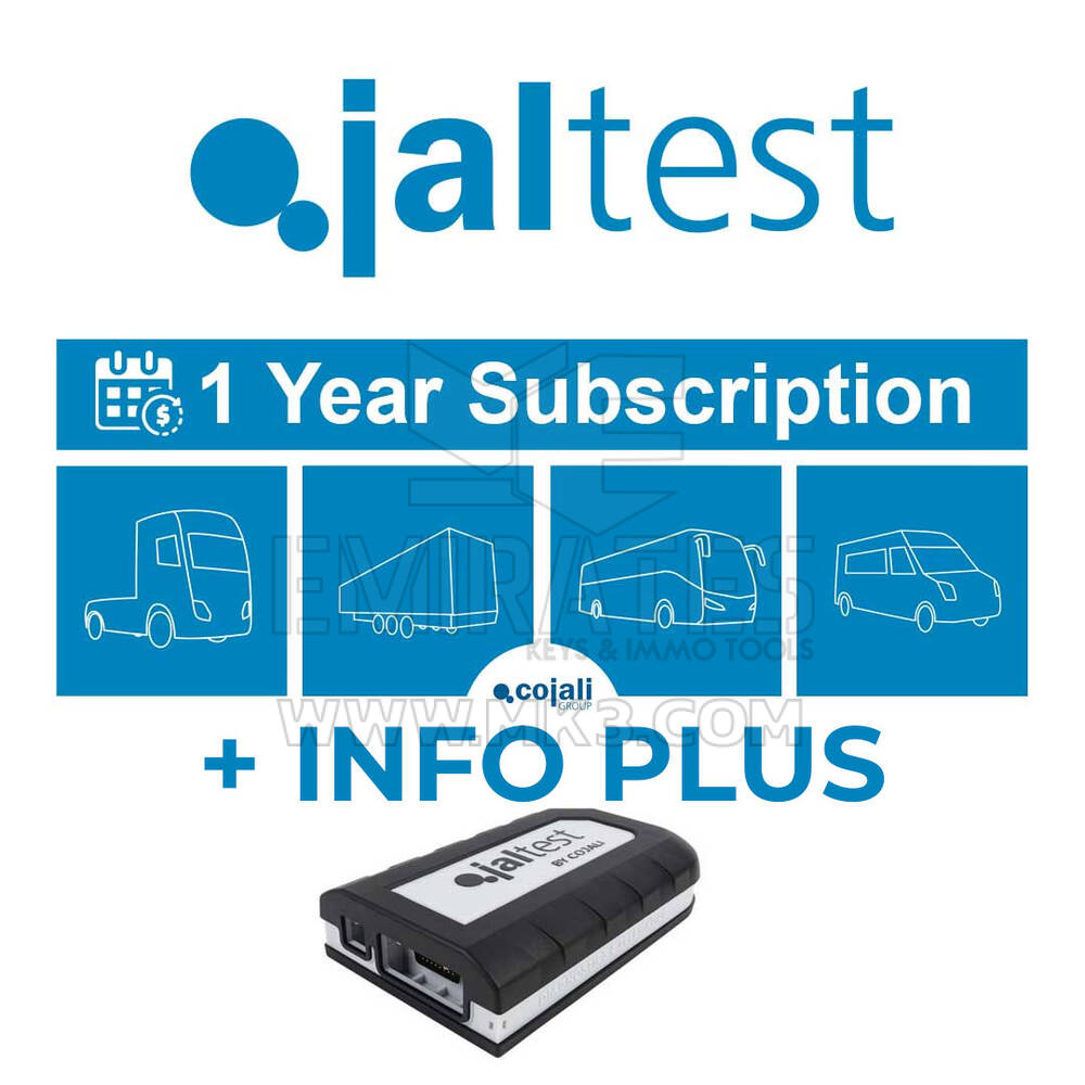 Jaltest CV Activation Of License Of Use + INFO Plus - One Year