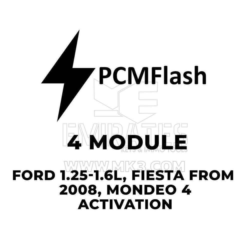 PCMflash - 4 Módulos Ford 1.25-1.6L, Fiesta de 2008, Activación Mondeo 4