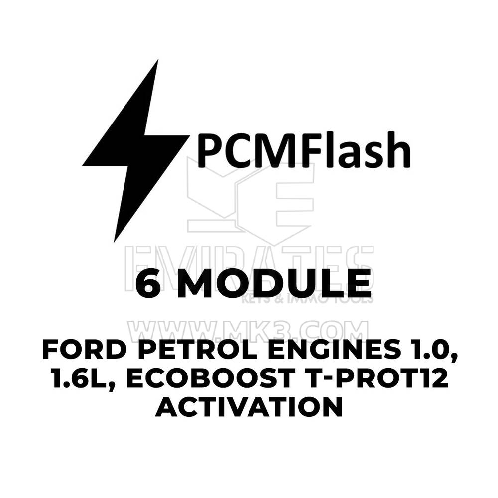 PCMflash - Motores Ford Gasolina 6 Módulos 1.0, 1.6L, Activación Ecoboost T-PROT12