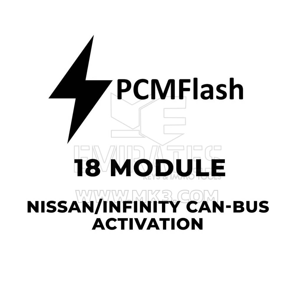 PCMflash - Activación de bus CAN Nissan / Infinity de 18 módulos