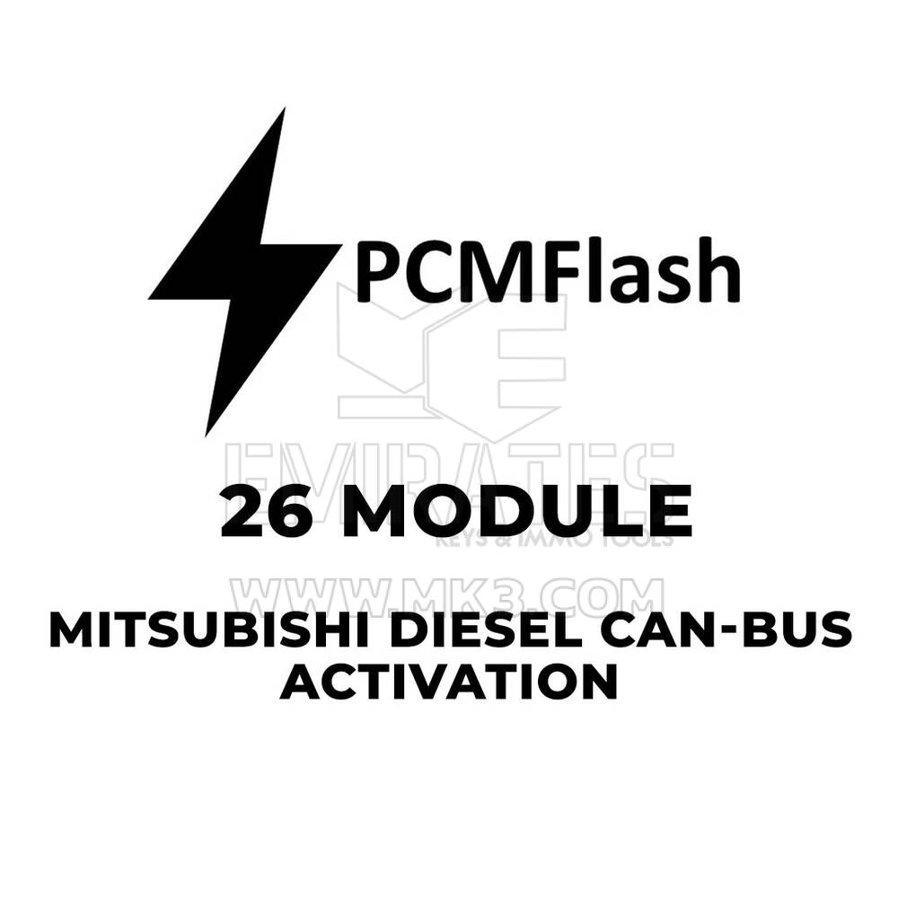 PCMflash - Ativação de barramento CAN Mitsubishi Diesel de 26 módulos