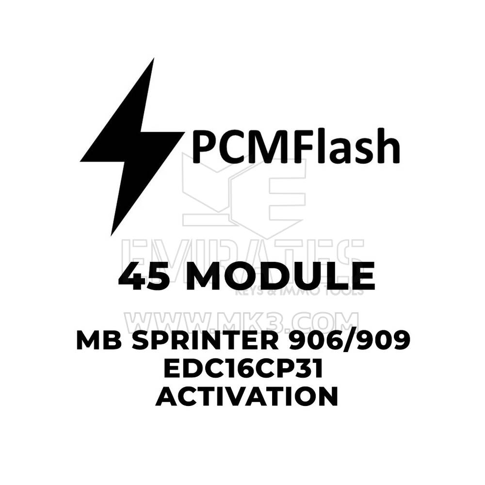 PCMflash - Activación de 45 módulos MB Sprinter 906 / 909 EDC16CP31