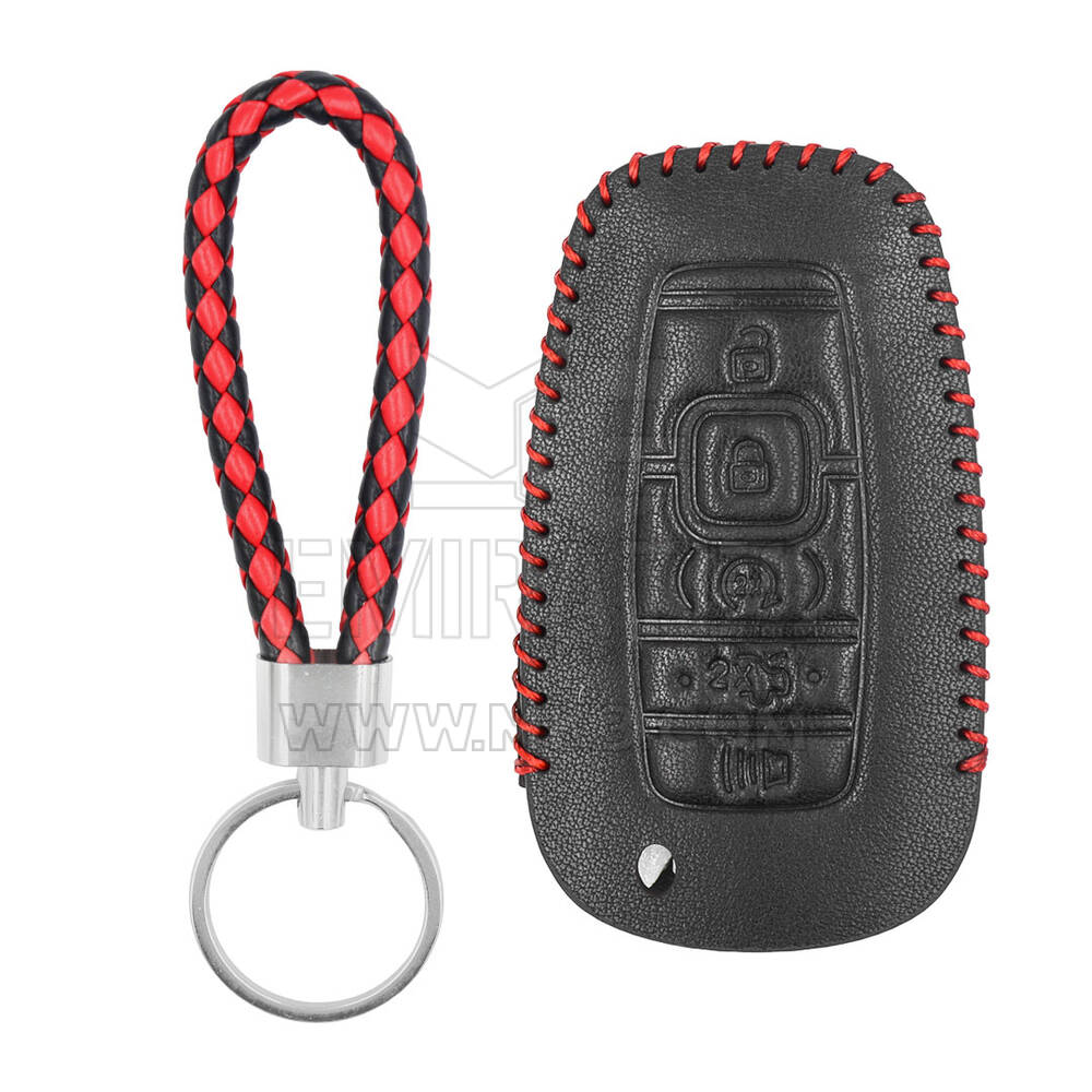 Кожаный чехол для Lincoln Smart Remote Key 4 + 1 кнопки LK-D