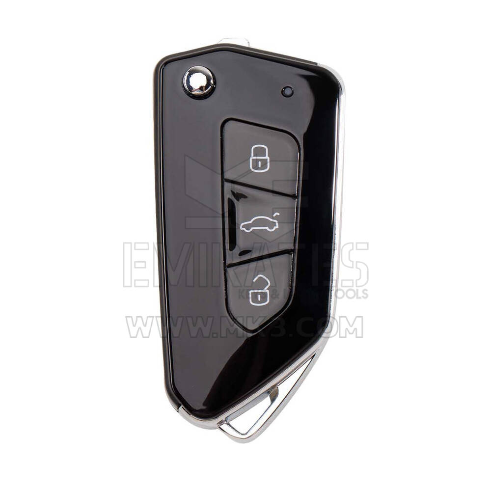 Xhorse XKGA81EN All Black Style 3 Buttons Universal Wired Remote Key