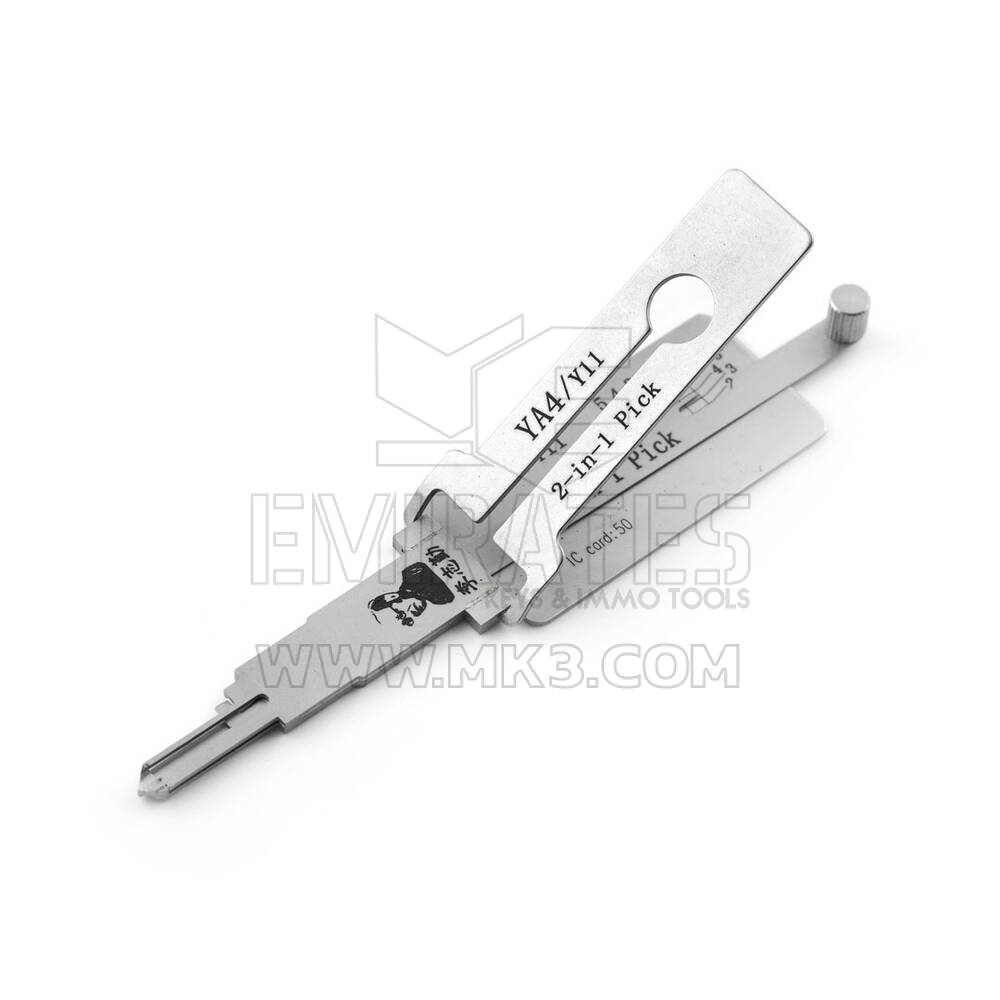 Lishi YA4 / Y11 original para cerraduras de gabinetes Yale, reverso | MK3