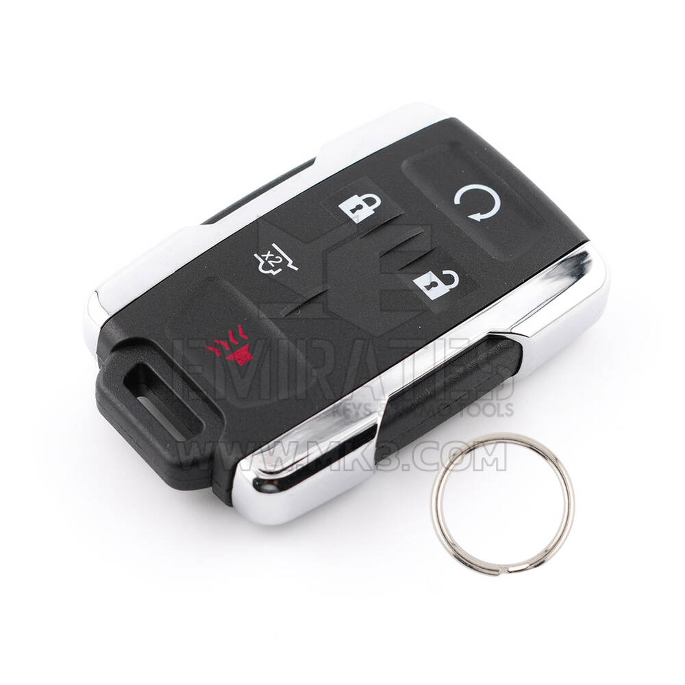 Nueva llave remota GMC Chevrolet 2015-2020 del mercado de accesorios 4+1 botones 315 MHz, FCC ID: M3N-32337100, color plateado | Cayos de los Emiratos