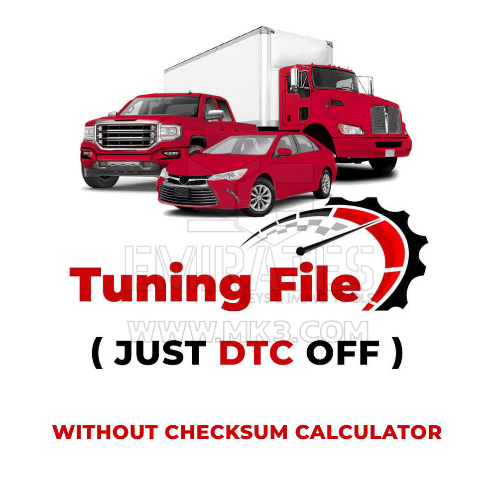 Car And Heavy Duty Tuning File  ( Just DTC OFF )