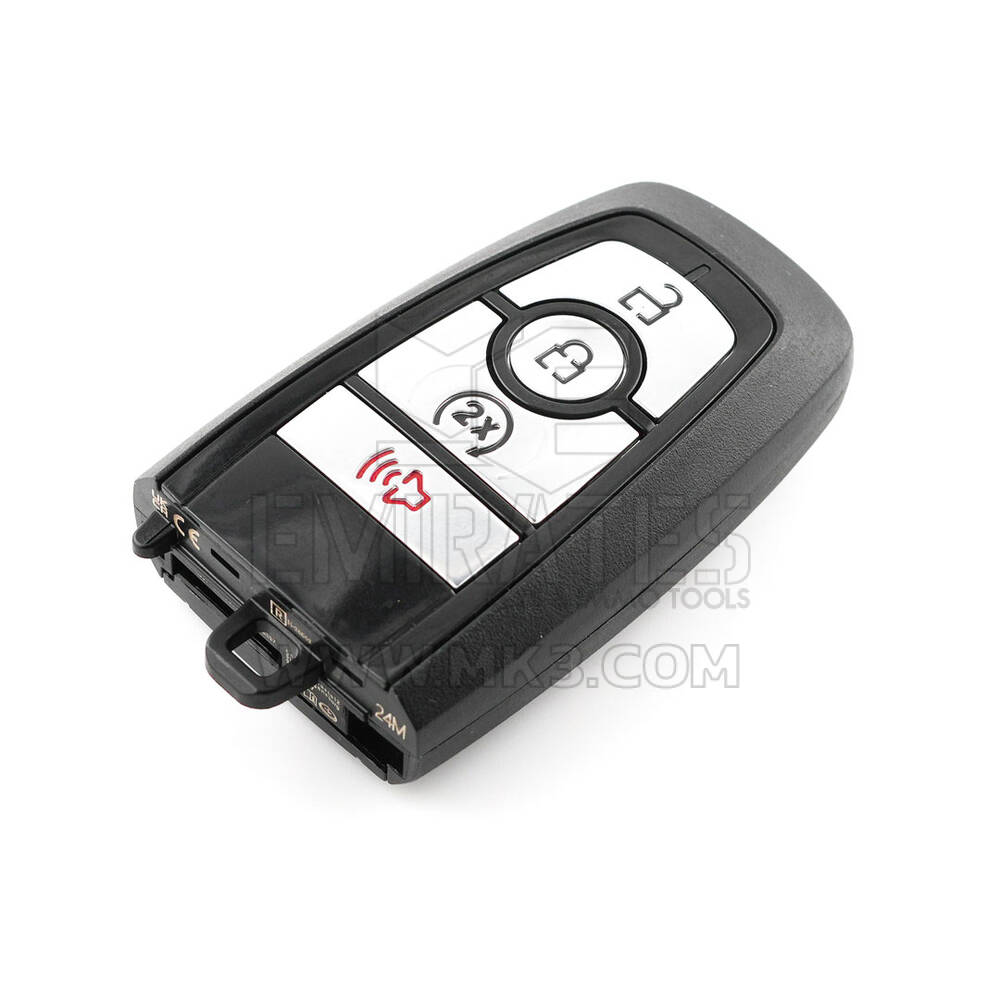 مفتاح بعيد ذكي أصلي Ford F150 2023 مستعمل 3 + 1 أزرار 434 ميجا هرتز رقم جزء OEM: PR3T-15K601-AA، معرف لجنة الاتصالات الفيدرالية: M3N-A3C0108397 | مفاتيح الإمارات