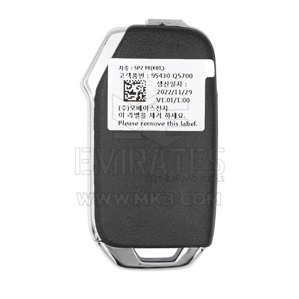 Novo KIA Seltos 2023 Genuíno / OEM Flip Remote Key 3 + 1 Botões 433 MHz Número de peça OEM: 95430-Q5700, 95430Q5700 | Chaves dos Emirados