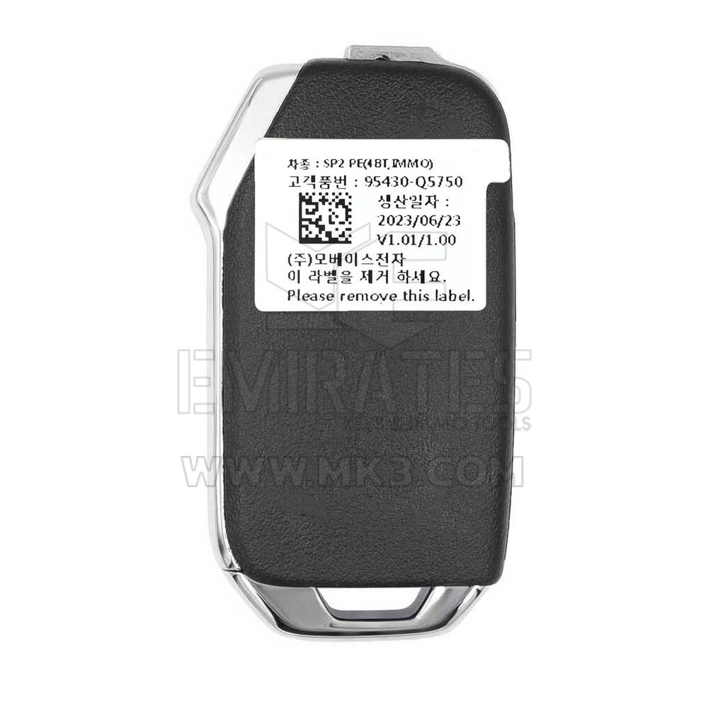 New Kia Seltos 2024 Genuine / OEM Flip Remote Key 3+1 Buttons 433MHz OEM Part Number: 95430-Q5750 , 95430Q5750 | Emirates Keys