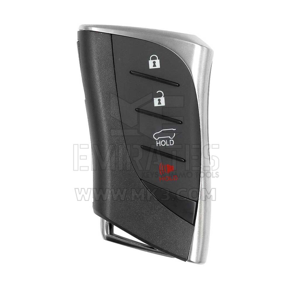 Coque de clé télécommande intelligente Lexus GX460 2021, 4 boutons