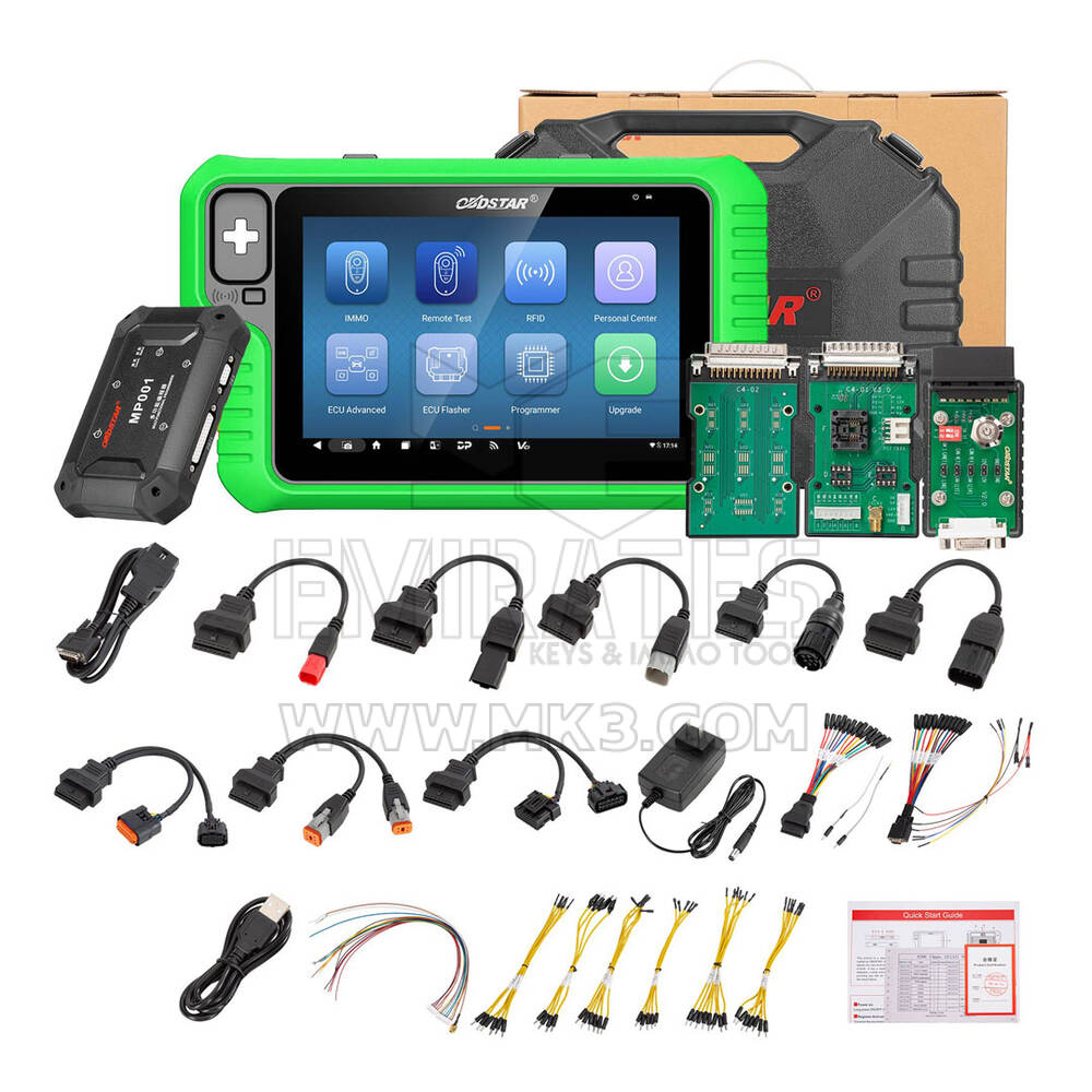 Pacchetto programmatore chiavi OBDSTAR KEY MASTER G3 con kit di accessori IMMO per motociclette in omaggio + emulatore chiave SIM Smart | Chiavi degli Emirati