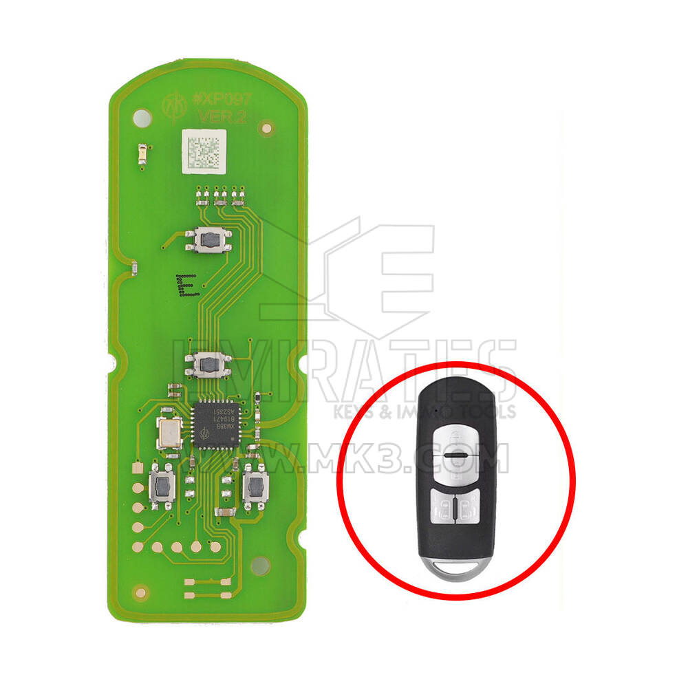 Placa PCB inteligente especial Xhorse XZMZD8EN de 4 botones exclusivamente para modelos Mazda