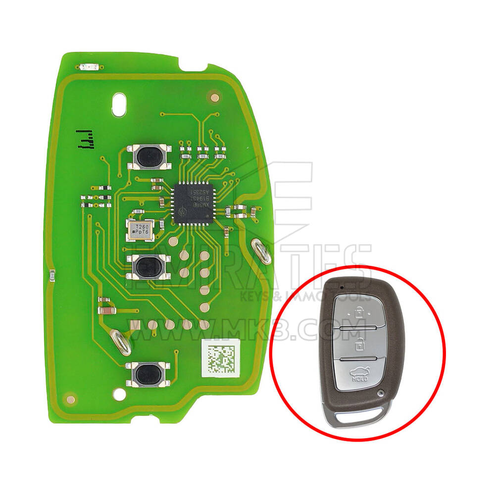 Xhorse XZHY84EN placa PCB especial llave remota 3 botones exclusivamente para modelos Hyundai