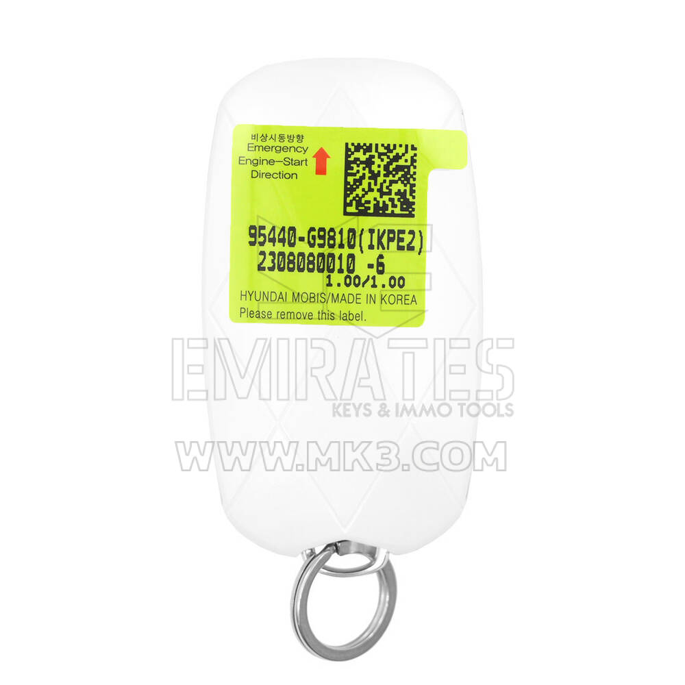 New Genesis G70 2024 Genuine / OEM Smart Remote Key 4 Buttons 433MHz OEM Part Number: 95440-G9810 , 95440G9810  | Emirates Keys
