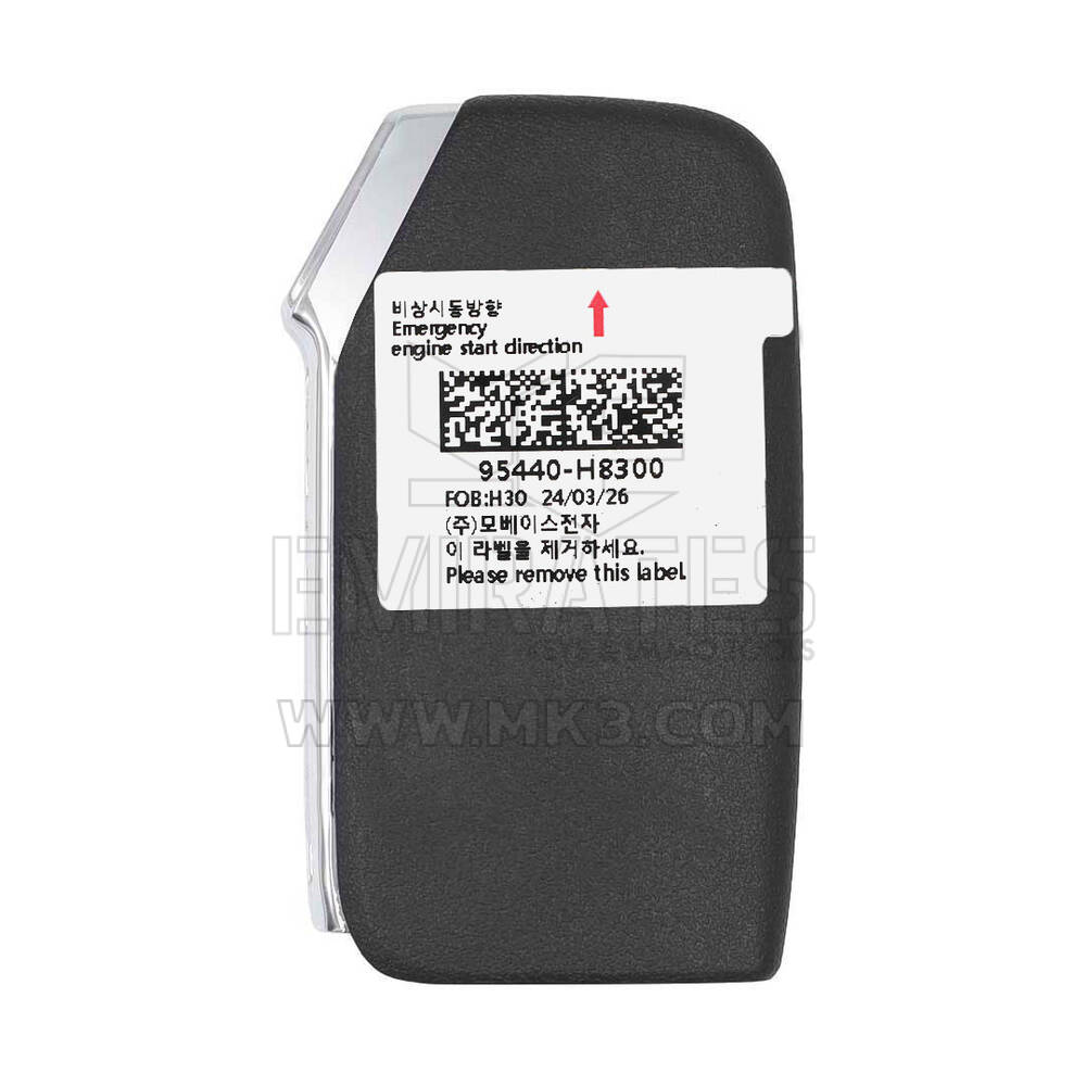 Nouvelle clé télécommande intelligente d'origine / OEM KIA Rio 2023 3 boutons 433 MHz Numéro de pièce OEM : 95440-H8300, 95440H8300 | Emirates Keys