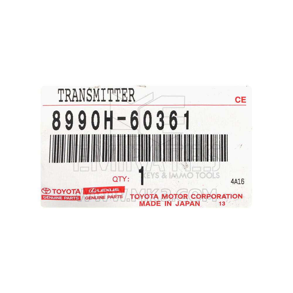New Toyota Land Cruiser GR 2022-2023 Genuine / OEM Smart Remote Key 3 Buttons 314.1/312.51MHz OEM Part Number: 8990H-60361 , 8990H-60361 | Emirates Keys