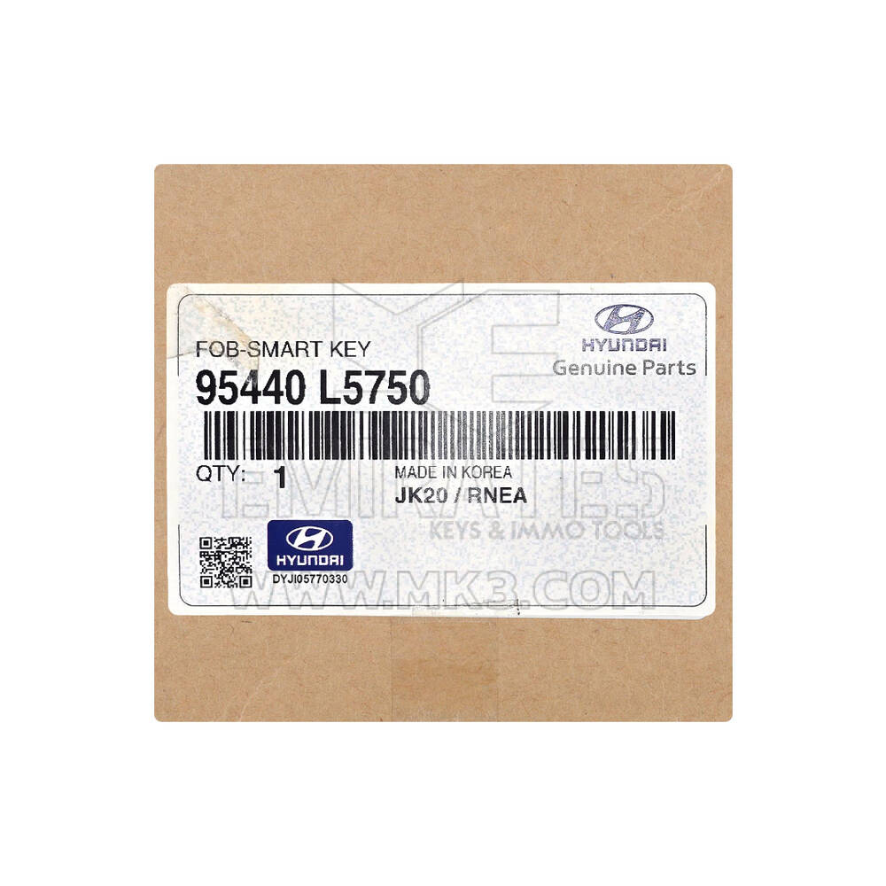 New Hyundai Sonata 2024 Genuine / OEM Smart Remote Key 3+1 Buttons 433MHz OEM Part Number: 95440-L5750, 95440L5750 | Emirates Keys