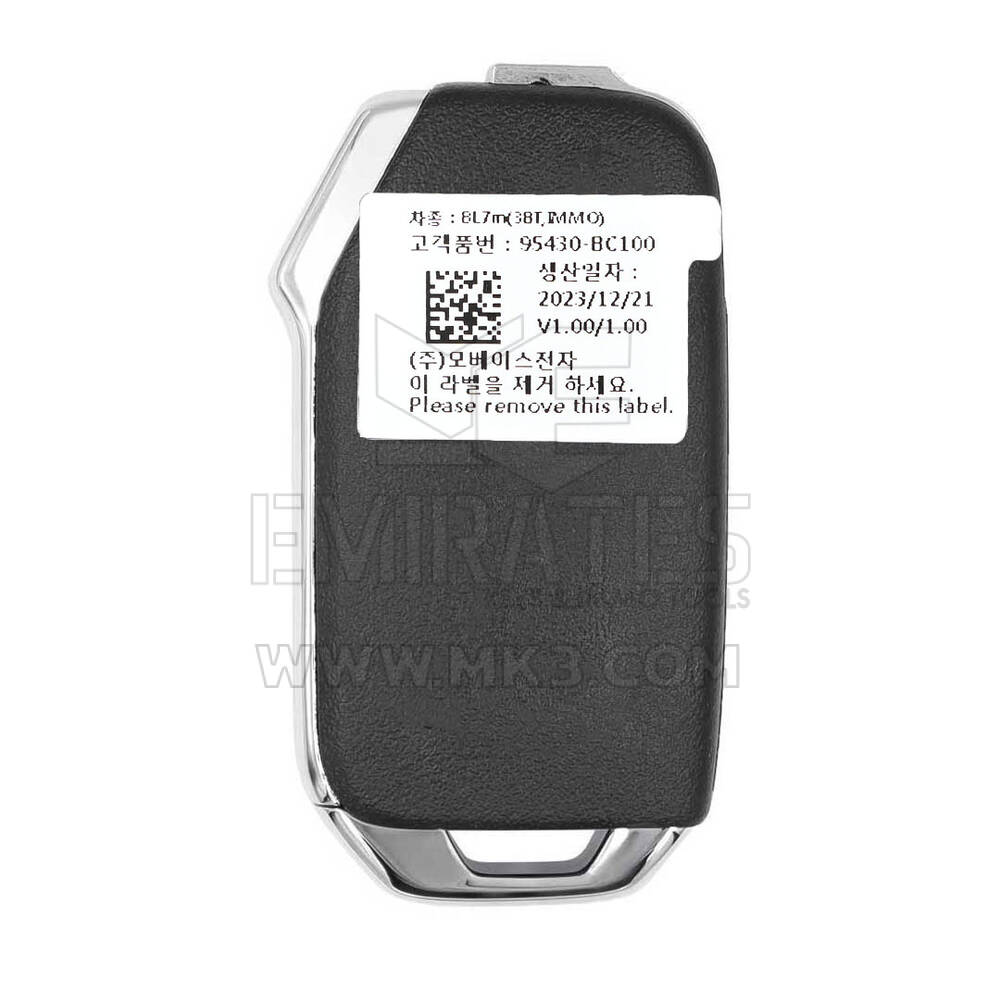 Новый оригинальный выкидной ключ дистанционного управления Kia K3 2024 года выпуска с 3 кнопками, 433 МГц, номер детали OEM: 95440-BC100, 95430BC100 | Emirates Keys