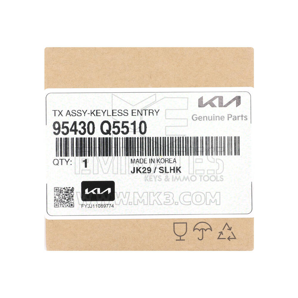 New Kia Seltos 2024 Genuine / OEM Flip Remote Key 2+1 Buttons 433MHz OEM Part Number: 95430-Q5510, 95430Q5510 | Emirates Keys