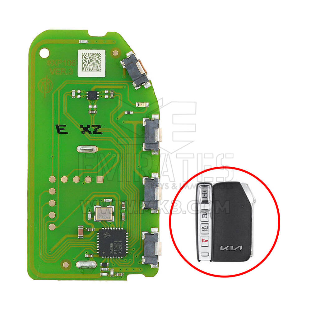 Xhorse XZKA82EN Special PCB Board Remote Key Side 4 Buttons Exclusively For Hyundai & Kia Models