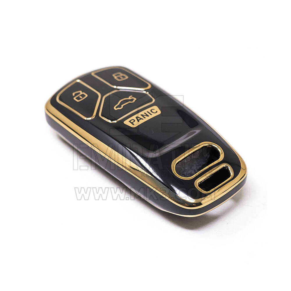 Nuova cover aftermarket nano di alta qualità per chiave telecomando Audi a 4 pulsanti, colore nero Audi-B11J4 | Emirates Keys