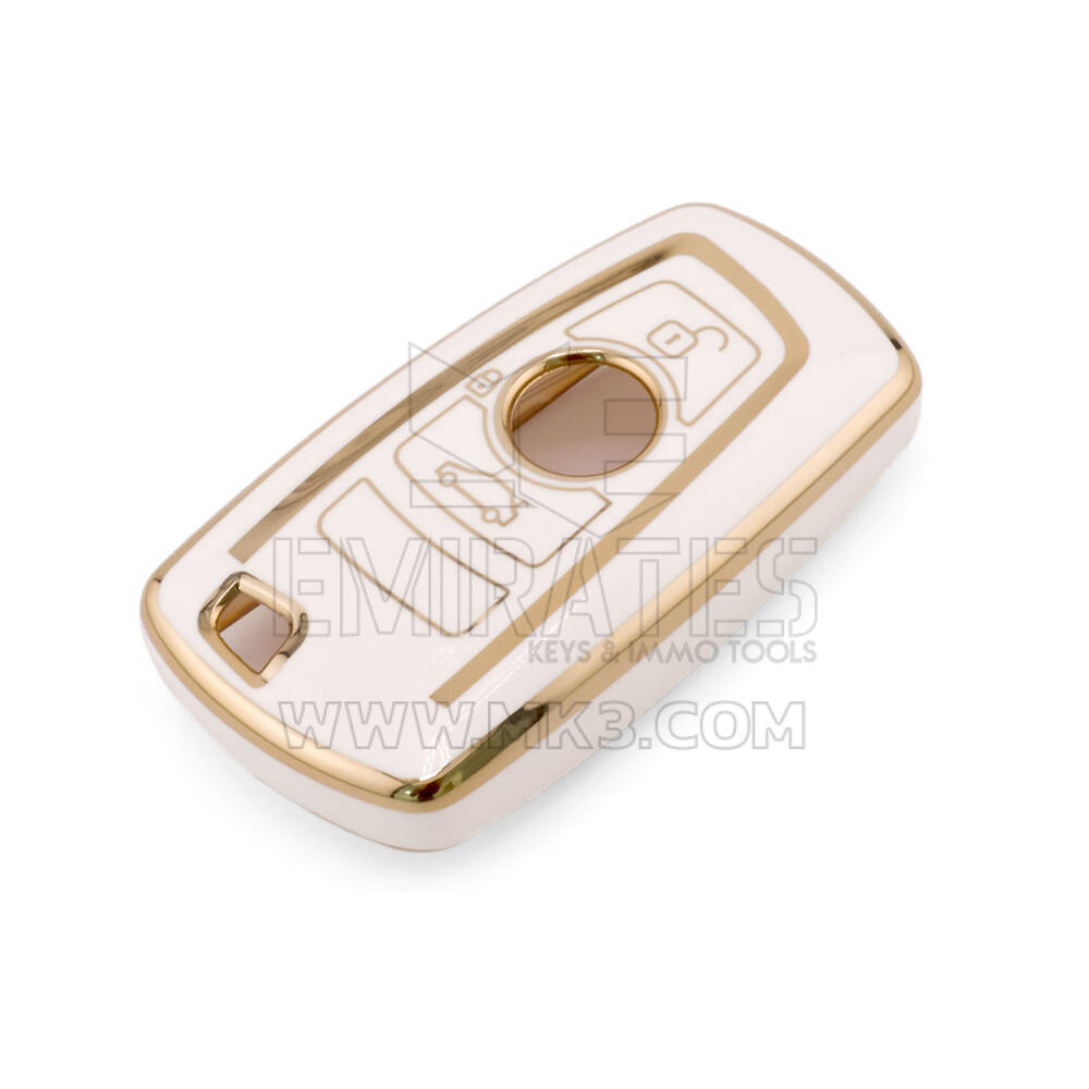 New Aftermarket Nano High Quality Cover For BMW Remote Key 3 Button White Color BMW-A11J3 | Emirates Keys