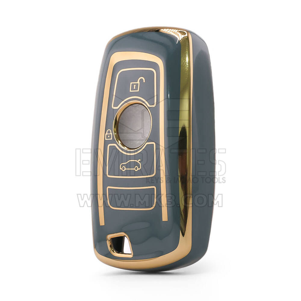 Nano High Quality Cover For BMW Remote Key 3 Button Gray Color BMW-A11J3