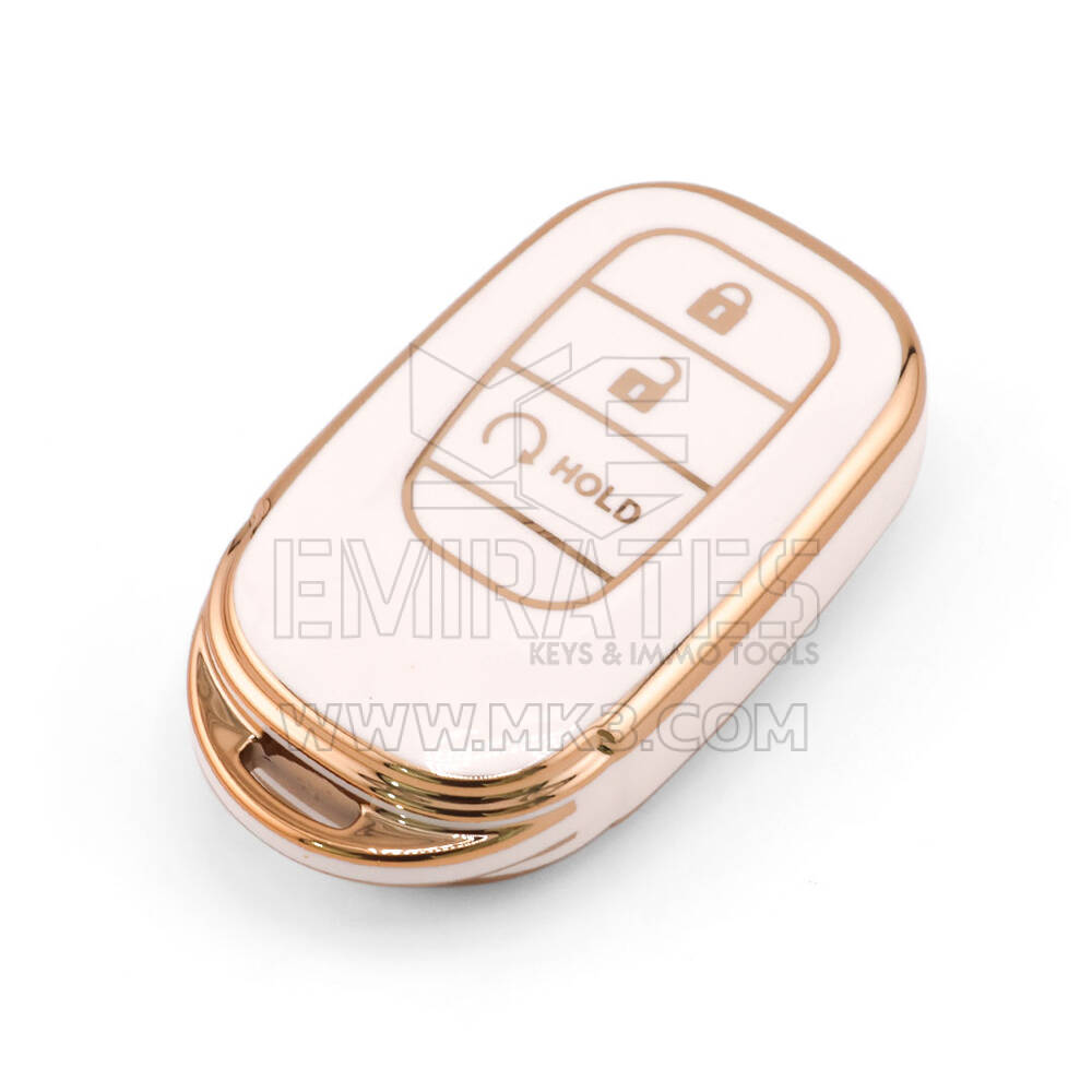Новый высококачественный чехол Aftermarket Nano для дистанционного ключа Honda с 3 кнопками, белый цвет HD-G11J3B | Emirates Keys