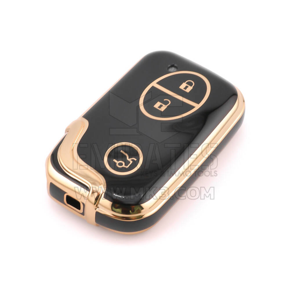 Nova capa de reposição Nano de alta qualidade para chave remota BYD 3 botões cor preta BYD-E11J3B | Chaves Emirates