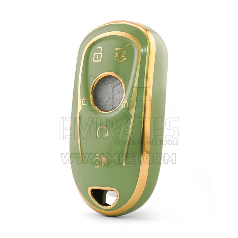 Nano High Quality Cover For Buick Remote Key 5 Button Green Color BK-A11J6C