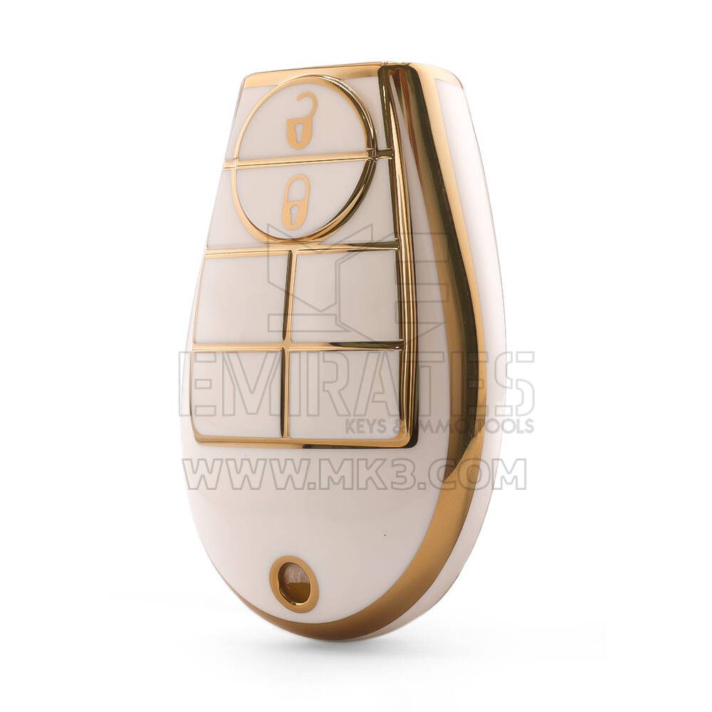 Nano High Quality Cover For Dodge Remote Key 2 Button White Color Dodge-A11J2
