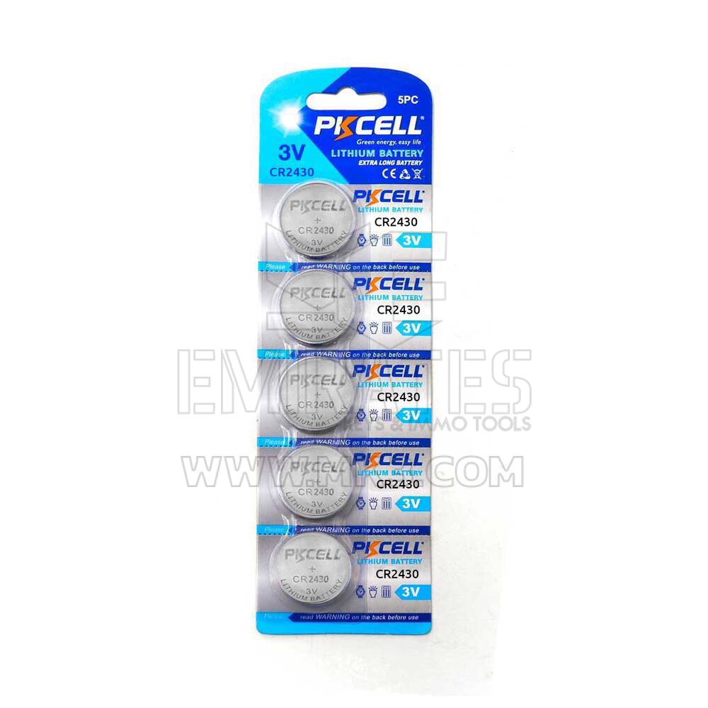 Nouvelle carte de cellule de batterie universelle PKCELL Ultra Lithium CR2430 (lot de 5 pièces) Prix bas de haute qualité Commandez maintenant | Clés Emirates