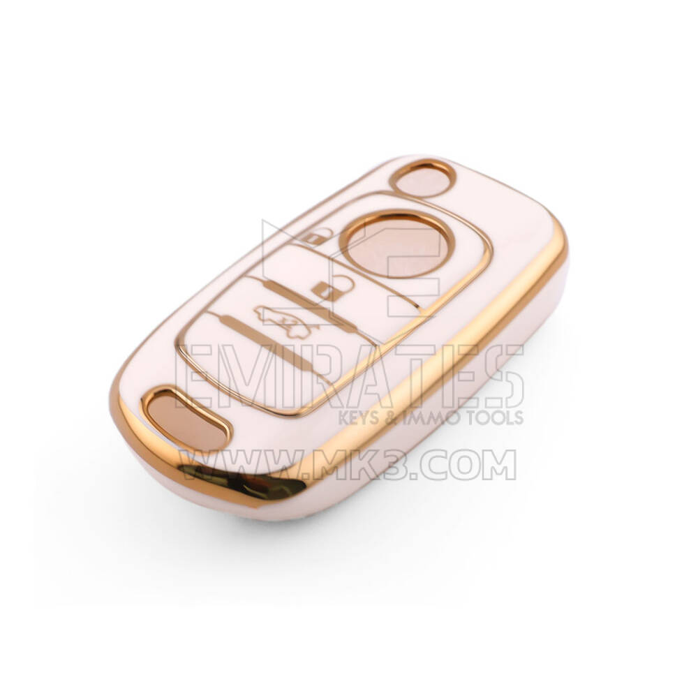 New Aftermarket Nano High Quality Cover For Fiat Remote Key 3 Button White Color FIAT-C11J3B | Emirates Keys