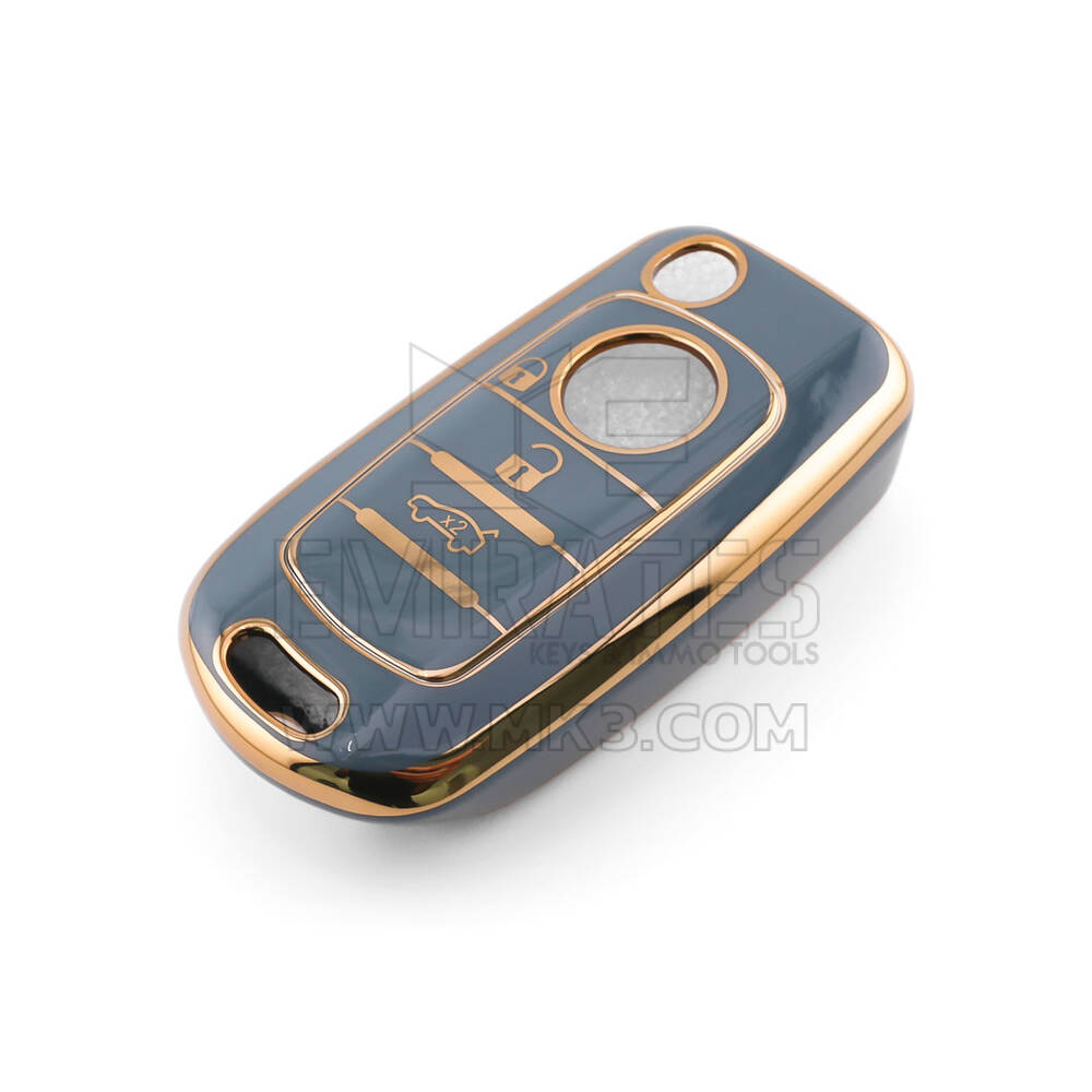 Nova capa de reposição Nano de alta qualidade para Fiat Remote Key 3 botões cor cinza FIAT-C11J3B | Chaves Emirates