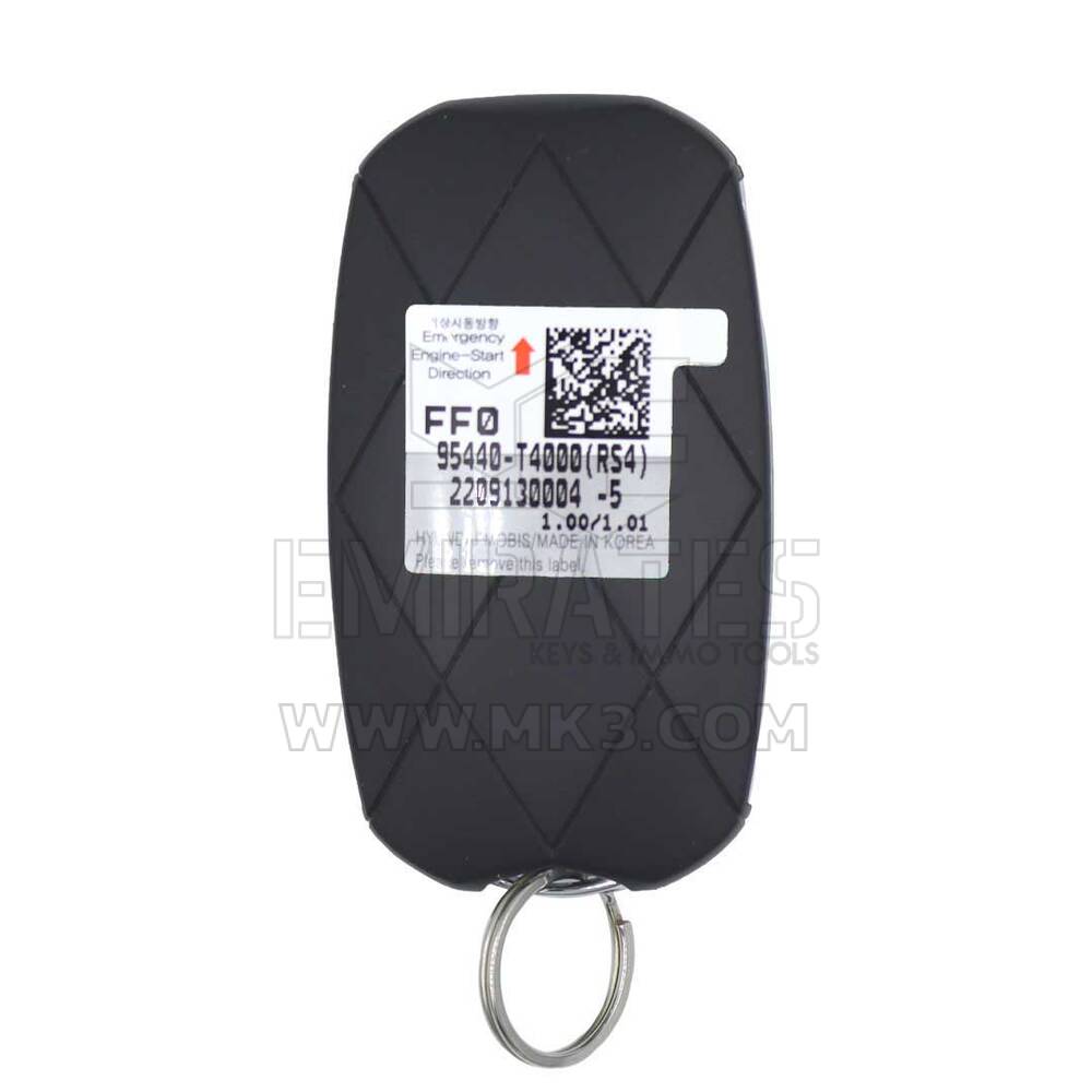New Genesis G90RS4 2022 Genuine / OEM Smart Remote Key 4+1 Buttons 433MHz Black Color OEM Part Number: 95440-T4000 - FCC ID: TQ8-FOB-4F53U | Emirates Keys