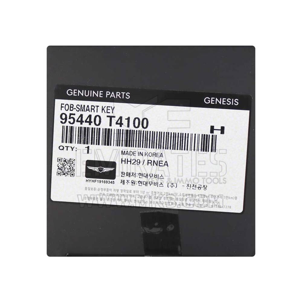 New Hyundai Genesis G90RS4 2022 Genuine / OEM Smart Remote Key 6+1 Buttons 433MHz Black Color OEM Part Number: 95440-T4100 | Emirates Keys