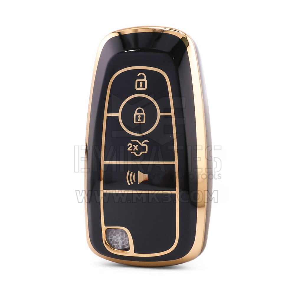 غطاء نانو عالي الجودة لمفتاح ريموت فورد 4 أزرار باللون الأسود Ford-B11J4B