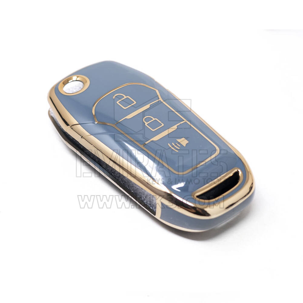 Nova capa de reposição Nano de alta qualidade para chave remota Ford 3 botões cor cinza Ford-F11J3B | Chaves Emirates