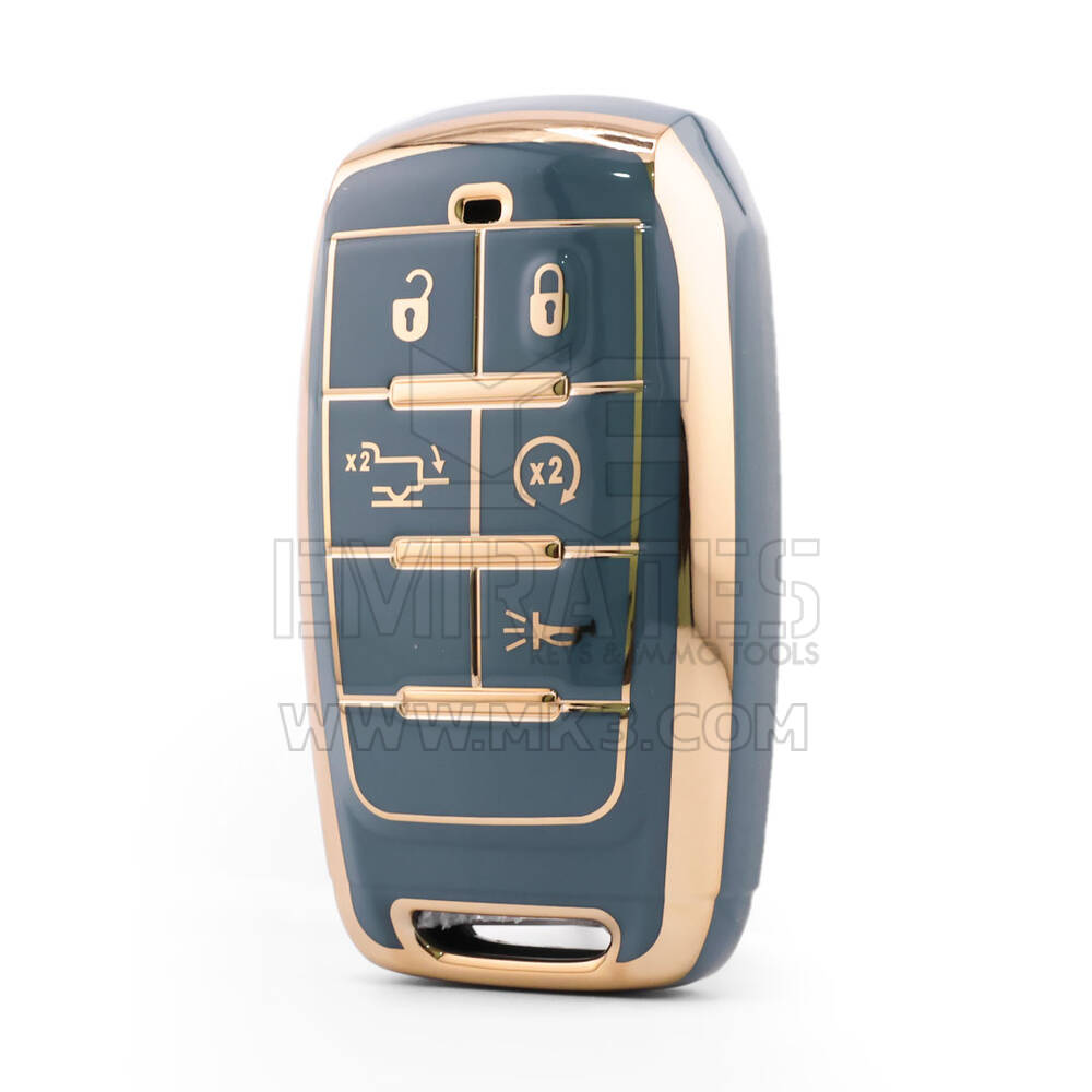 Nano High Quality Cover For Jeep Remote Key 5 Button Gray Color Jeep-D11J5B