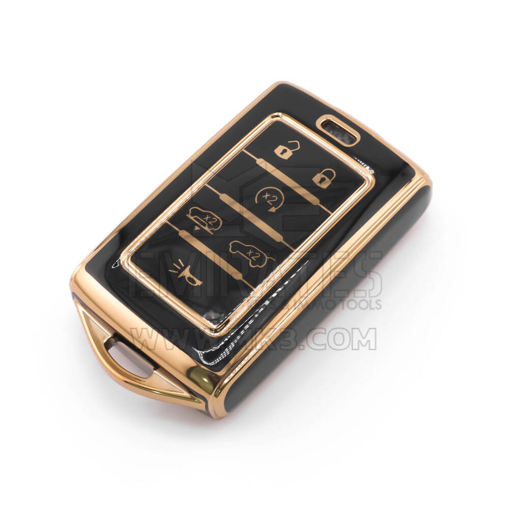 New Aftermarket Nano High Quality Cover For Jeep Remote Key 6 Button Black Color Jeep-E11J6 | Emirates Keys
