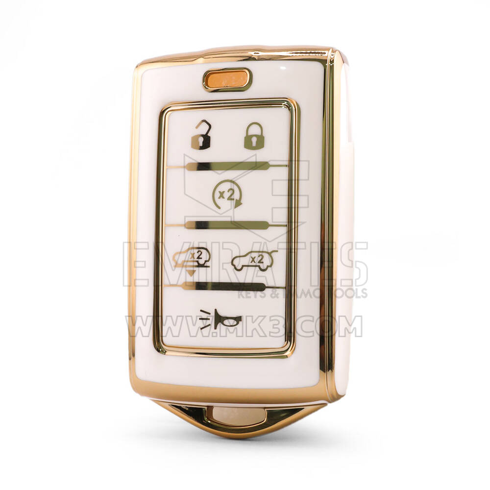 Nano High Quality Cover For Jeep Remote Key 6 Button White Color Jeep-E11J6