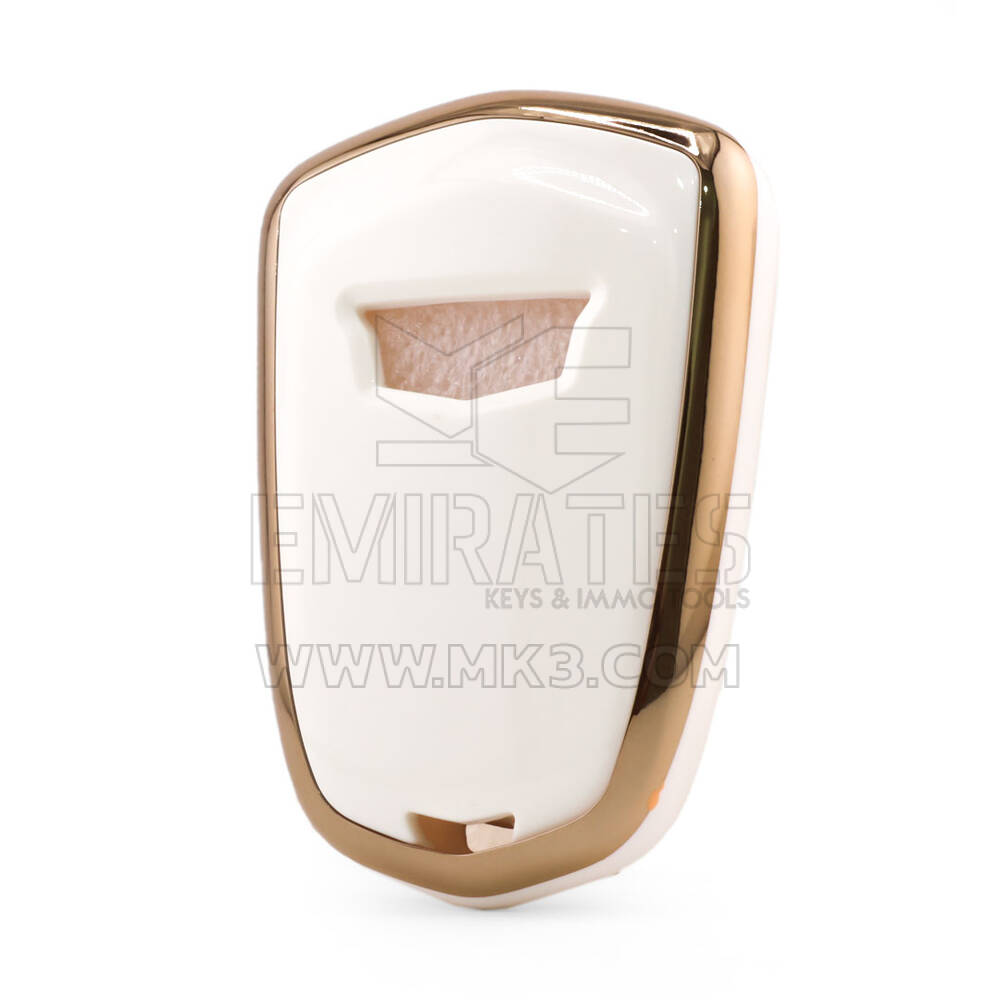 Coque Nano pour clé télécommande Cadillac 6 boutons blanche CDLC-A11J6 | MK3