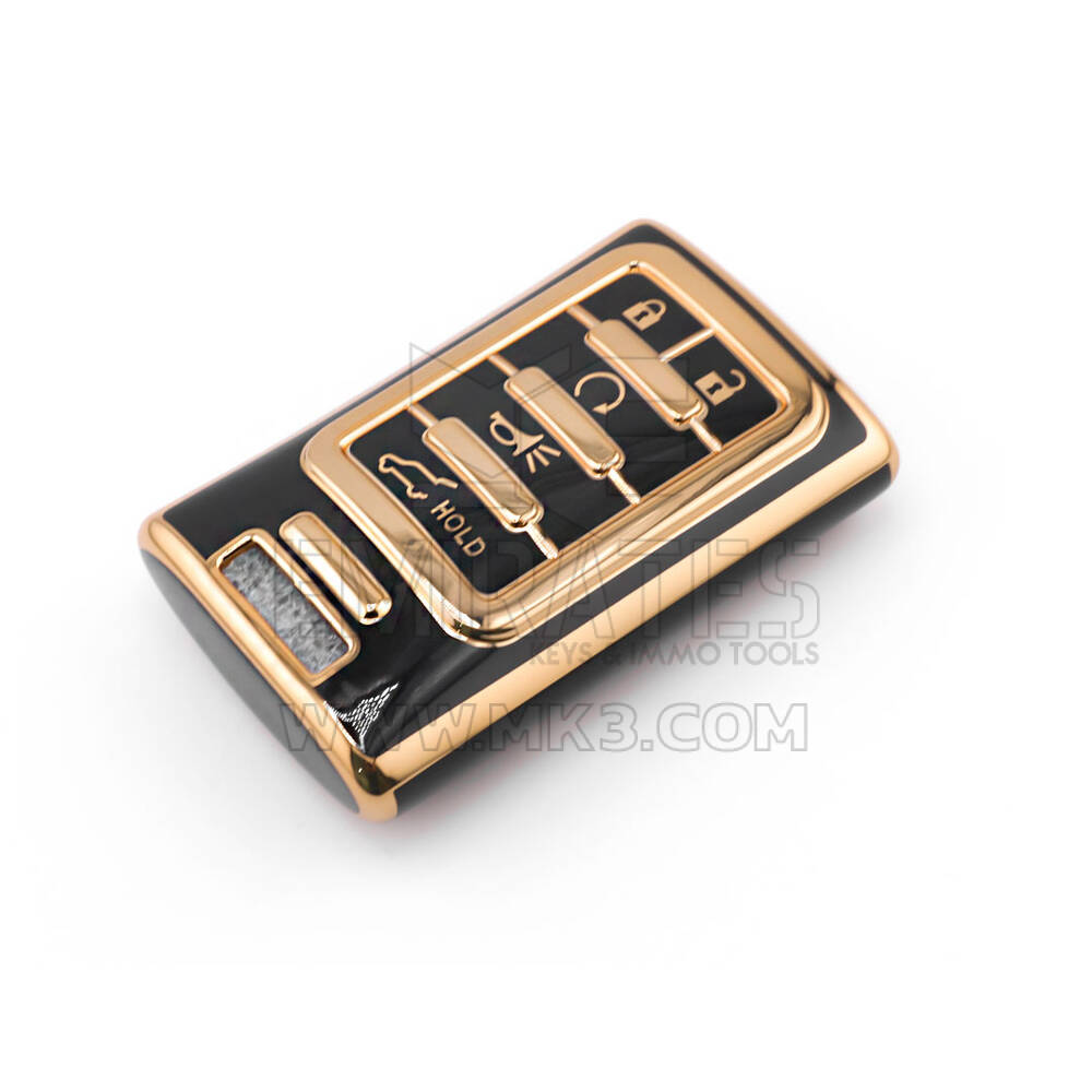 Nouvelle coque de rechange de haute qualité pour clé télécommande Cadillac 5 boutons, couleur noire CDLC-C11J5B | Emirates Keys